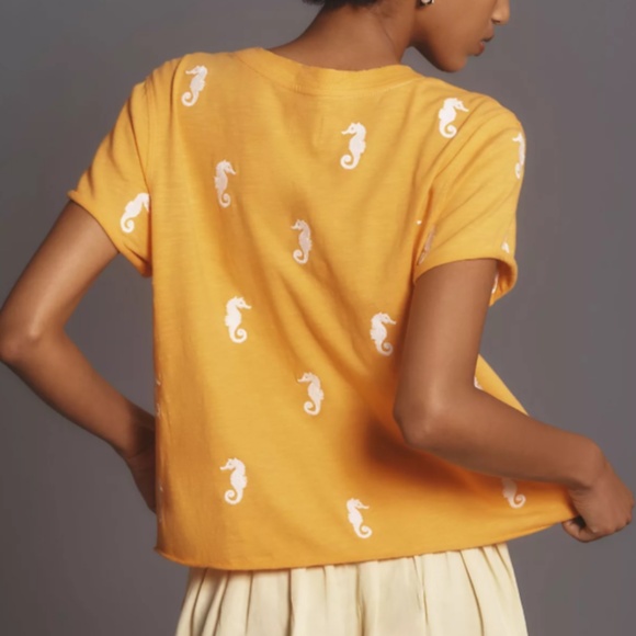 The Caitlin Boxy Tee by Maeve Anthro - Picture 3 of 10